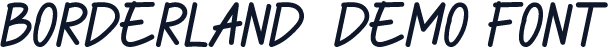 Borderland-DEMO FONT