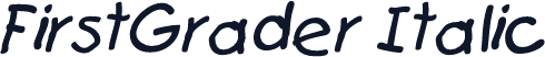 FirstGrader Italic