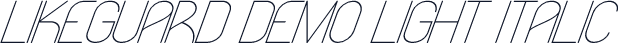 Likeguard Demo Light Italic