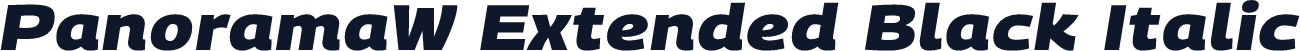 PanoramaW Extended Black Italic