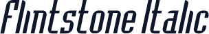 Flintstone Italic