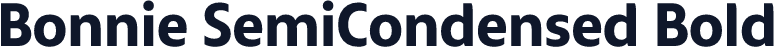 Bonnie SemiCondensed Bold