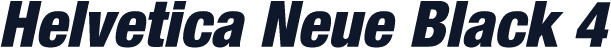 Helvetica Neue Black 4