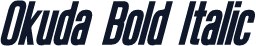 Okuda Bold Italic