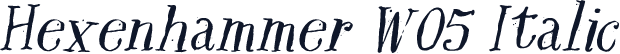 Hexenhammer W05 Italic