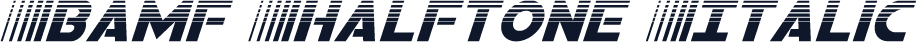 Bamf Halftone Italic