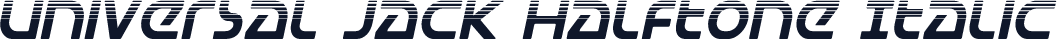 Universal Jack Halftone Italic