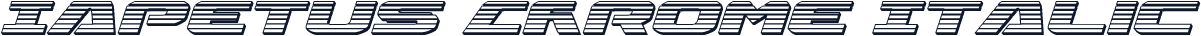 Iapetus Chrome Italic