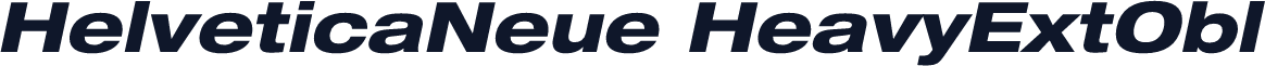 HelveticaNeue HeavyExtObl