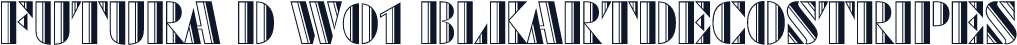 Futura D W01 BlkArtDecoStripes