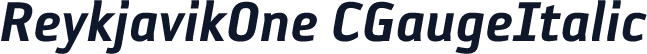 ReykjavikOne CGaugeItalic