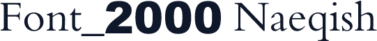 Font_2000 Naeqish