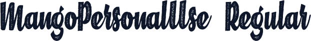 MangoPersonalUse-Regular