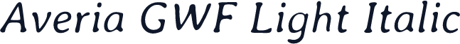Averia GWF Light Italic