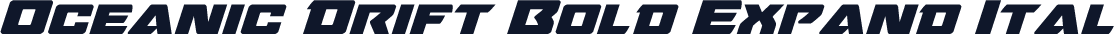 Oceanic Drift Bold Expand Ital