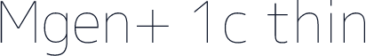 Mgen+ 1c thin