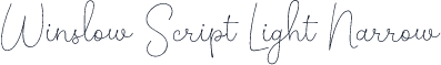 Winslow Script Light Narrow