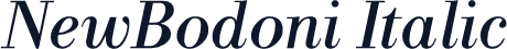 NewBodoni Italic