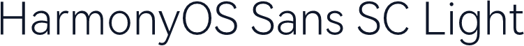 HarmonyOS Sans SC Light