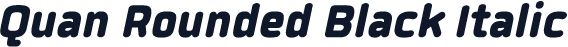 Quan Rounded Black Italic
