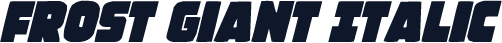 Frost Giant Italic