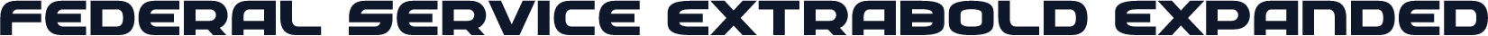 Federal Service ExtraBold Expanded