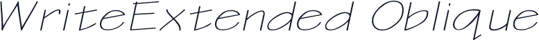 WriteExtended Oblique