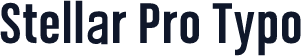 Stellar Pro Typo