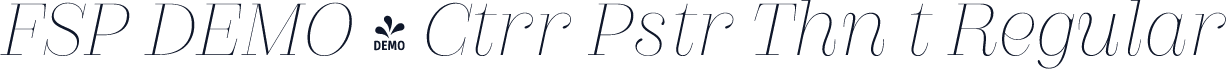 FSP DEMO - Ctrr Pstr Thn t Regular
