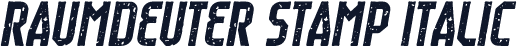 Raumdeuter Stamp Italic
