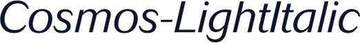 Cosmos-LightItalic
