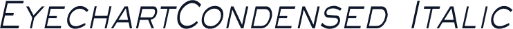 EyechartCondensed Italic