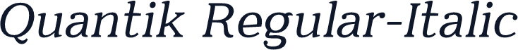 Quantik Regular-Italic