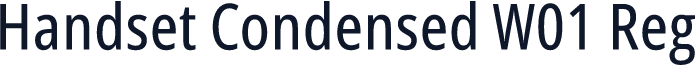 Handset Condensed W01 Reg