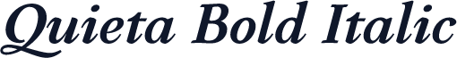 Quieta Bold Italic