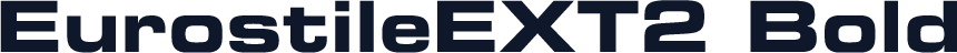 EurostileEXT2 Bold