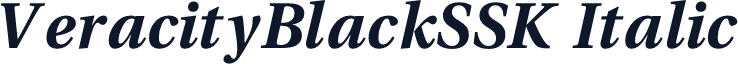 VeracityBlackSSK Italic