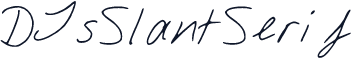 DJsSlantSerif