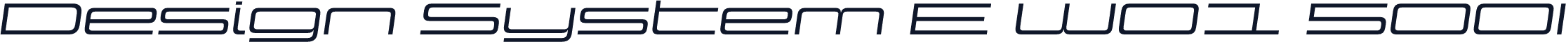 Design System E W01 500I