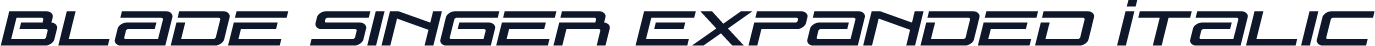 Blade Singer Expanded Italic