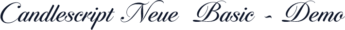 Candlescript Neue  Basic - Demo