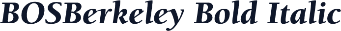 BOSBerkeley Bold Italic