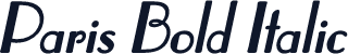 Paris Bold Italic