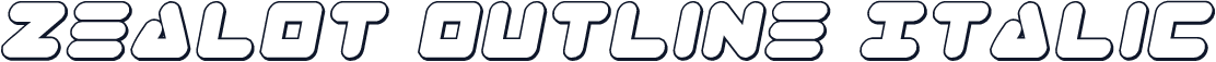 Zealot Outline Italic