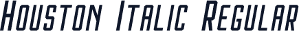 Houston Italic Regular