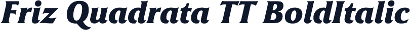 Friz Quadrata TT BoldItalic