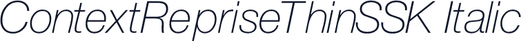 ContextRepriseThinSSK Italic