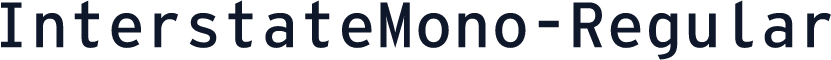 InterstateMono-Regular
