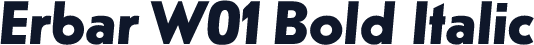 Erbar W01 Bold Italic