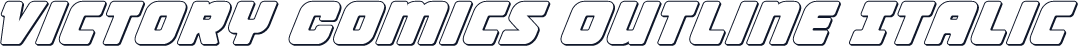Victory Comics Outline Italic